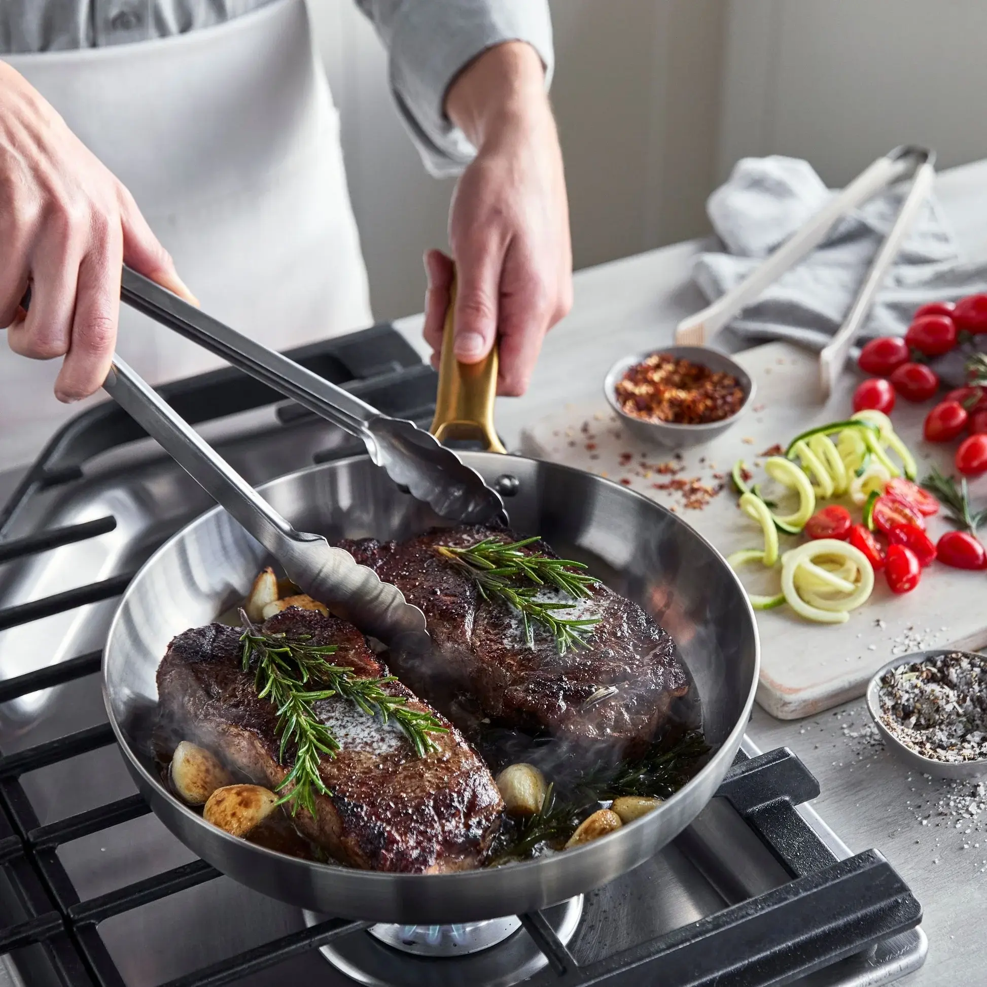 Sada 2 nerezových pánví Padova, 20 + 28 cm