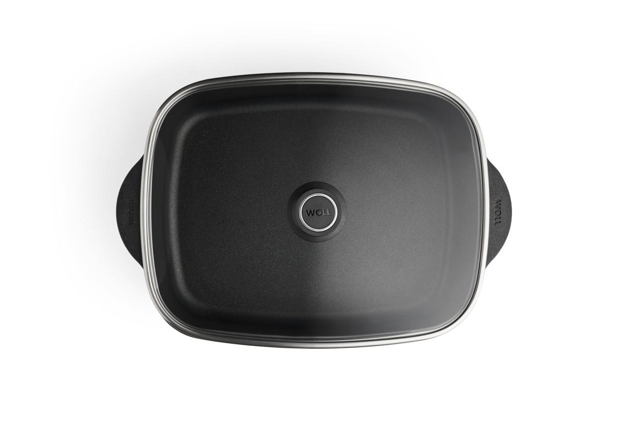 Nepřilnavý pekáč se skleněnou poklicí Eco Logic QXR, 31 × 22,5 cm, 7,5 l