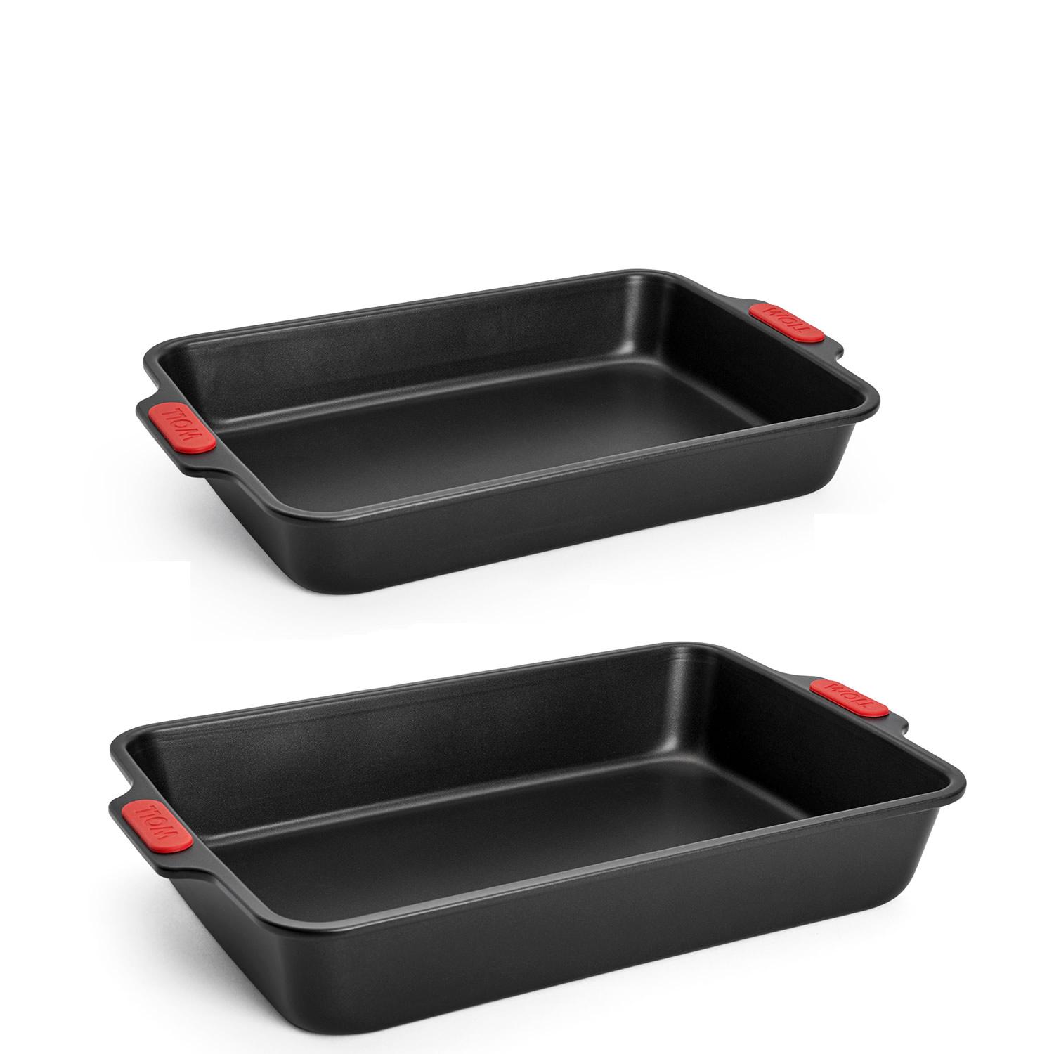 Sada dvou plechů na pečení s nepřilnavým povrchem (M & L)