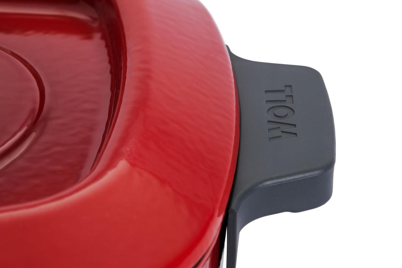 Sada litinového hrnce 24 × 24 cm a dvou mini hrnců Ø 10 cm, Iron, červená