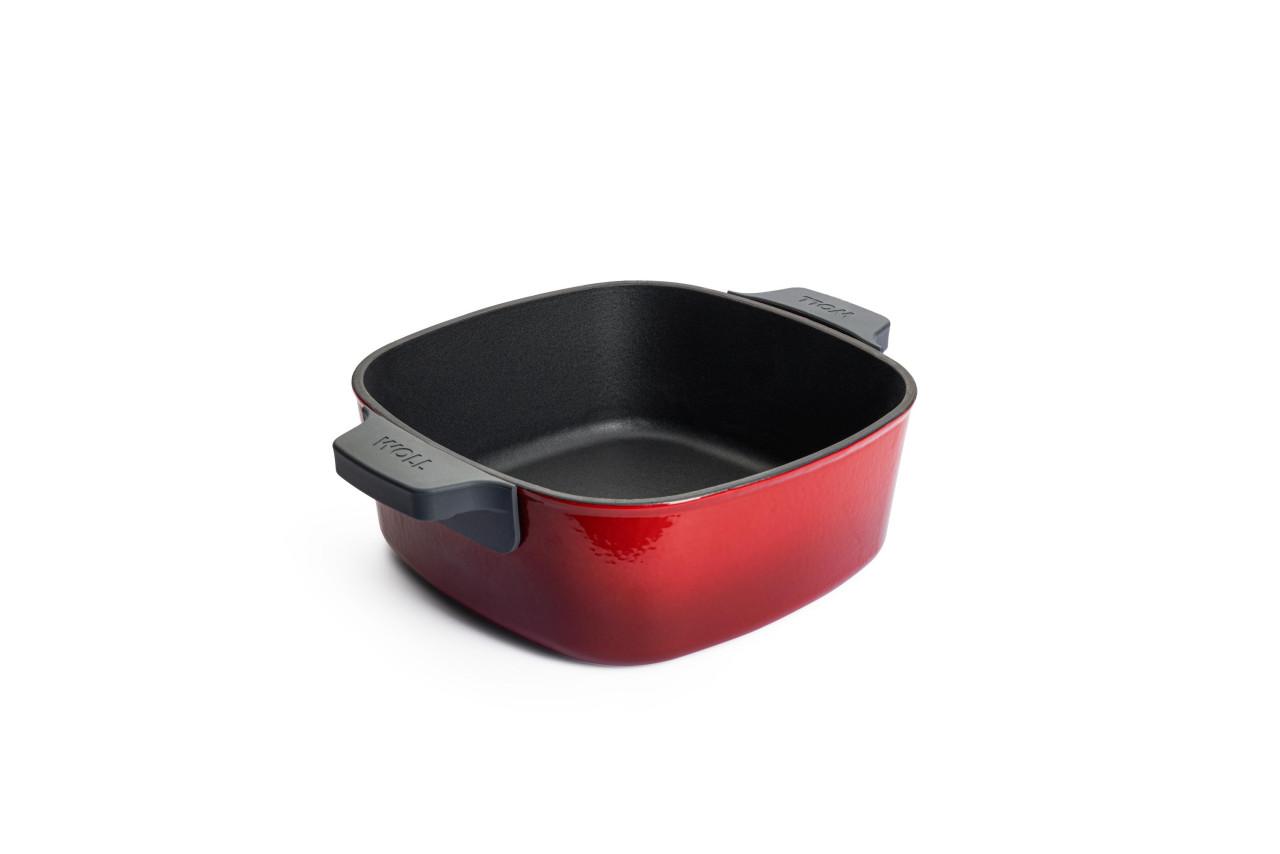 Sada litinového hrnce 24 × 24 cm a dvou mini hrnců Ø 10 cm, Iron, červená