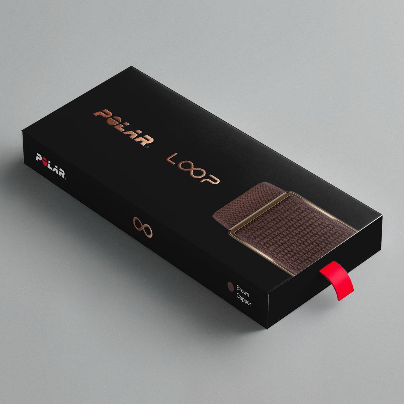 Multifunkční náramek Loop Gen2, S-L, hnědá