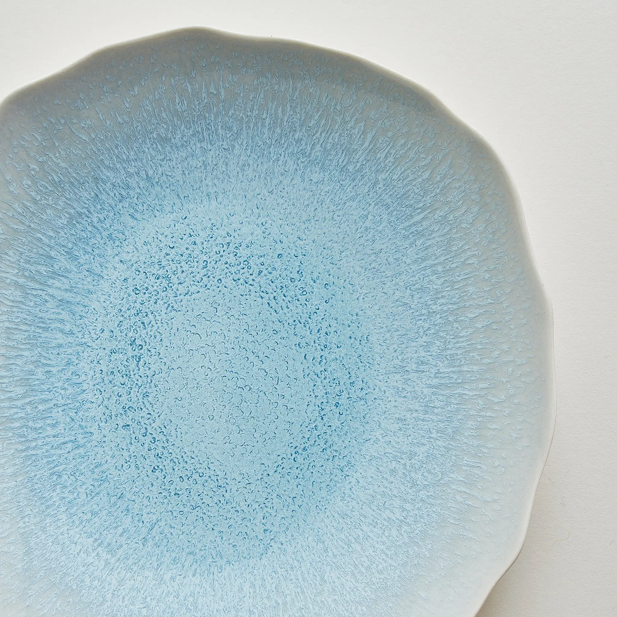 Servírovací talíř XL Plume, Ø 29 cm, modrozelená Atoll