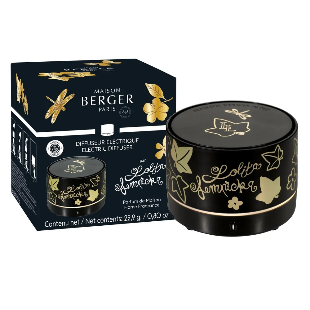 Bezdrátový elektrický difuzér Lolita Lempicka, Ø 8 cm, černý
