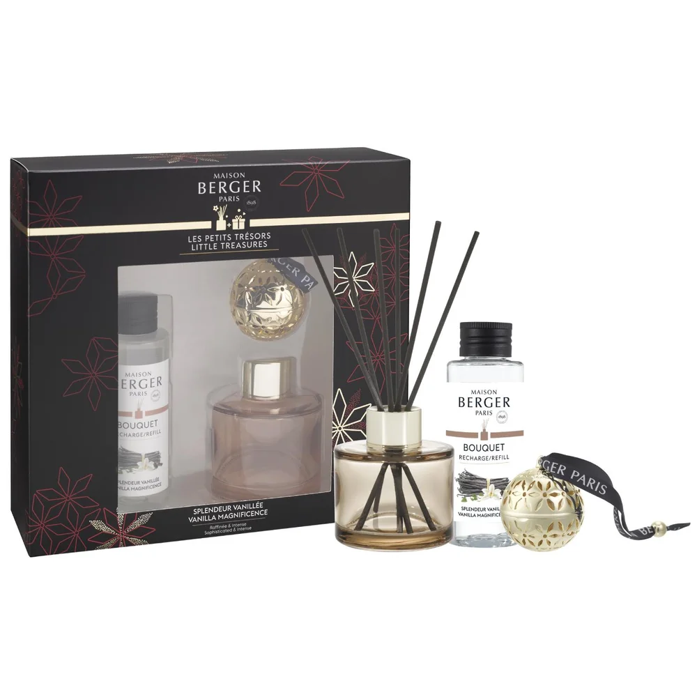 BERGER Pomelis dárkový set difuzér s vonnou keramikou Velkolepá vanilka 0,09l