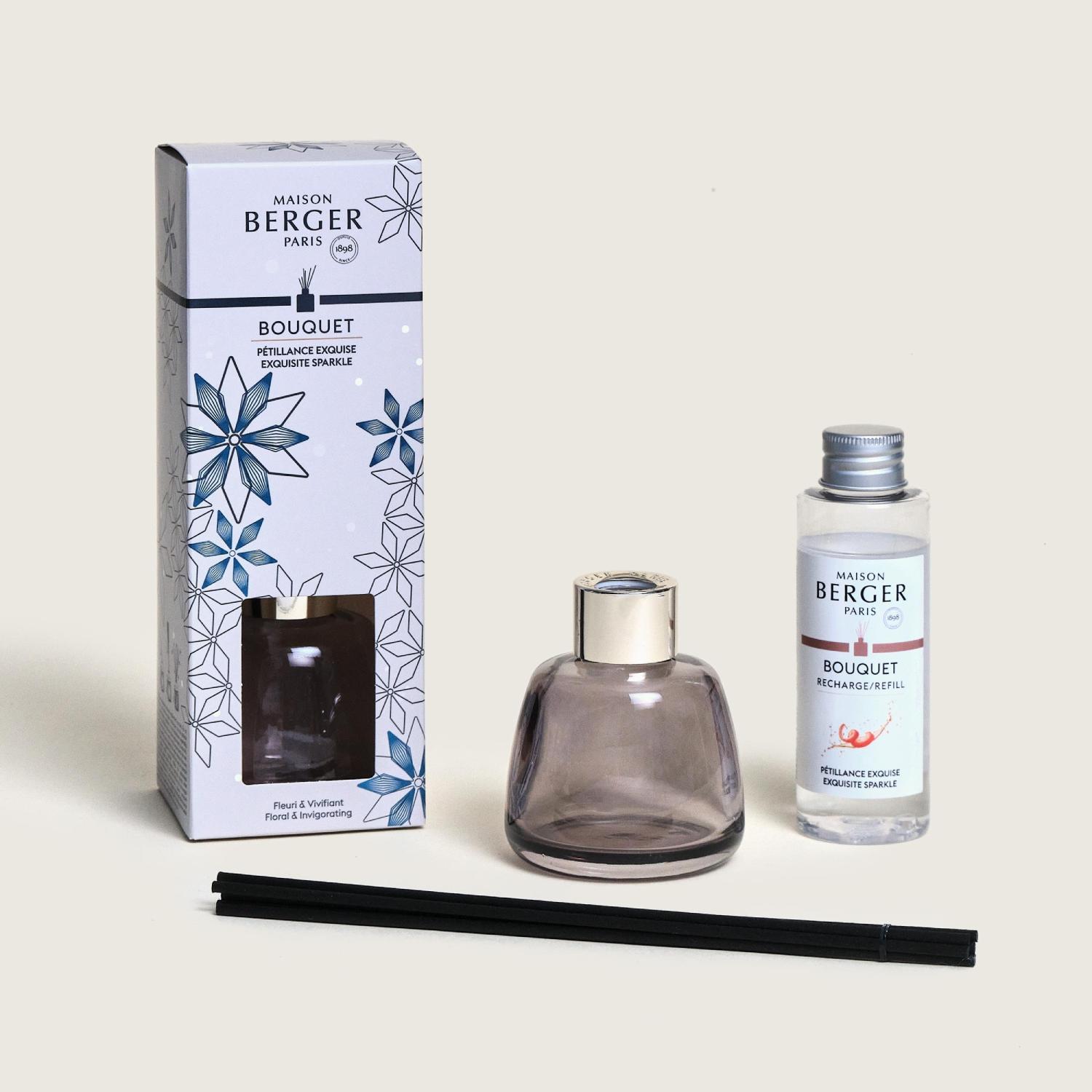 BERGER Rosalie mini difuzér s vůní Intenzivní třpyt 0,09l šedý