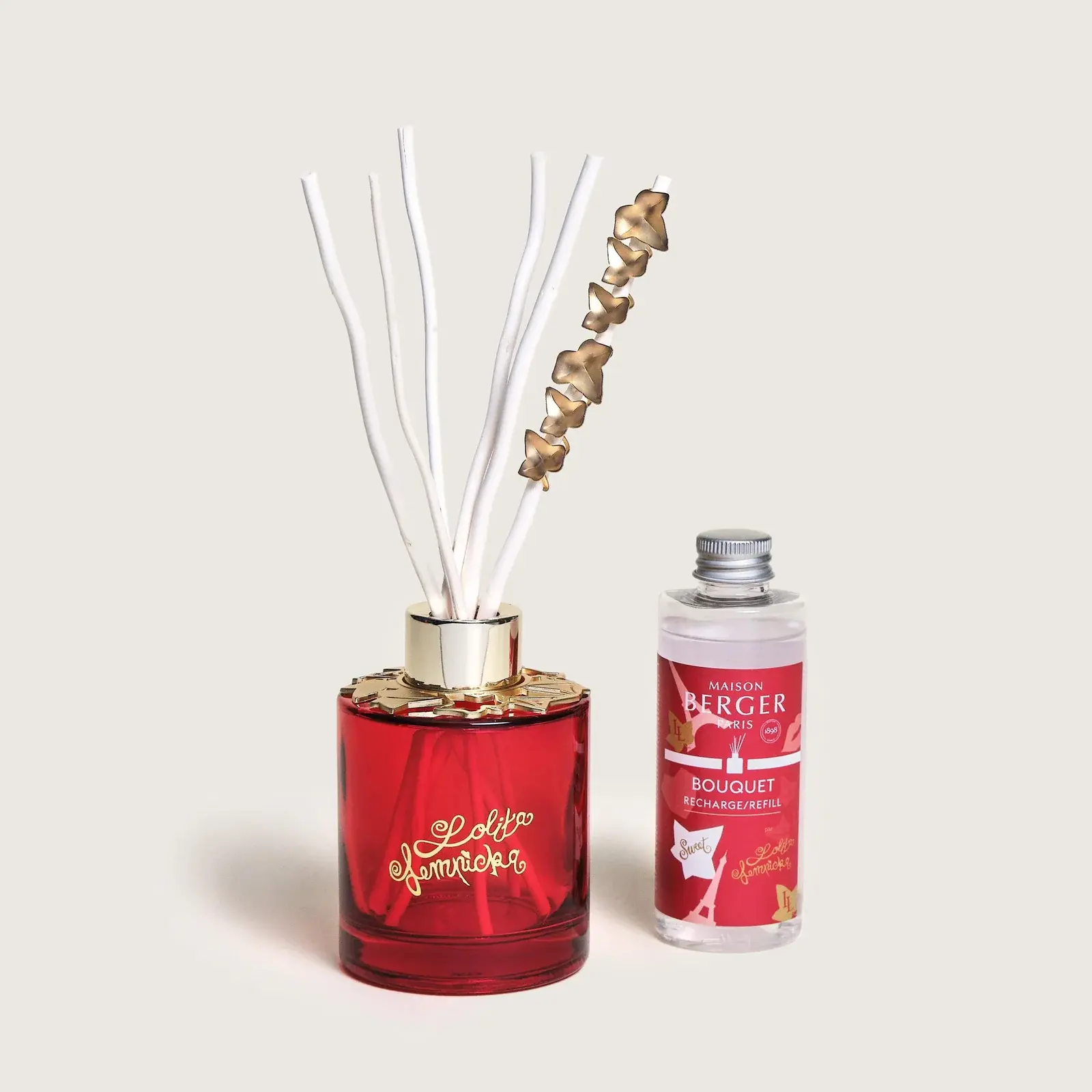 Aroma Difuzér Jewelry, červený + náplň Lolita Lempicka – Sweet 100 ml