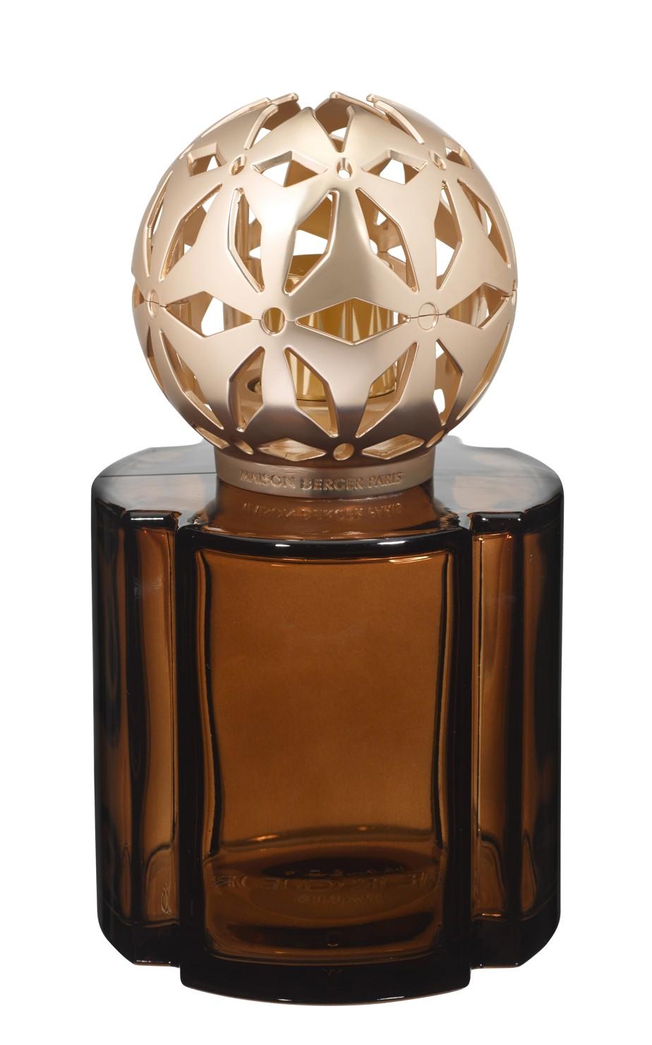 Katalytická lampa Pomelis, hnědá + náplň Velkolepá vanilka, 250 ml