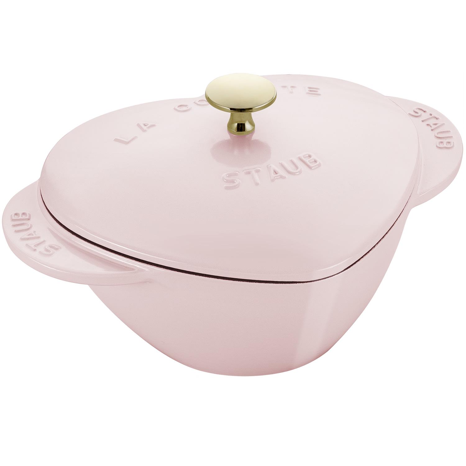 Litinový hrnec ve tvaru srdce, 20 cm / 1,75 l, růžový