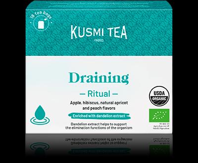 Porcovaný ovocný čaj na odvodnění organismu Ritual Draining, 18 sáčků