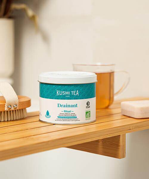 Porcovaný ovocný čaj na odvodnění organismu Ritual Draining, 18 sáčků