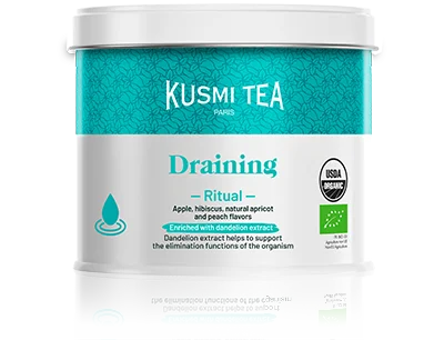 Sypaný ovocný čaj na odvodnění organismu Ritual Draining, kovová dóza 100 g