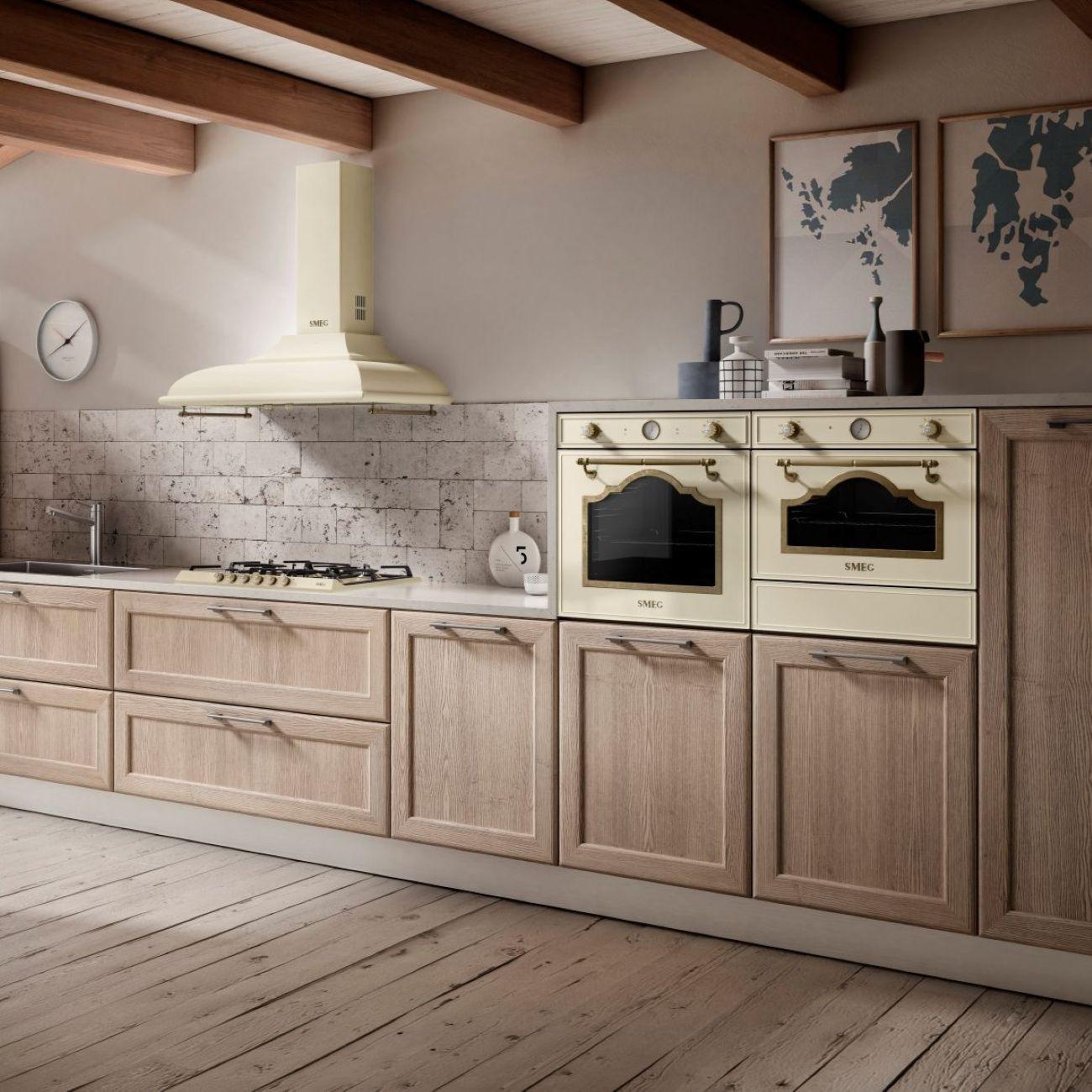 Vestavná trouba Cortina, SF67C1, 60 cm, objem 70 l, 6 funkcí, krémová