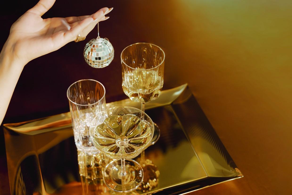 Vysoká křišťálová sklenice Sonetto, 0,44 l