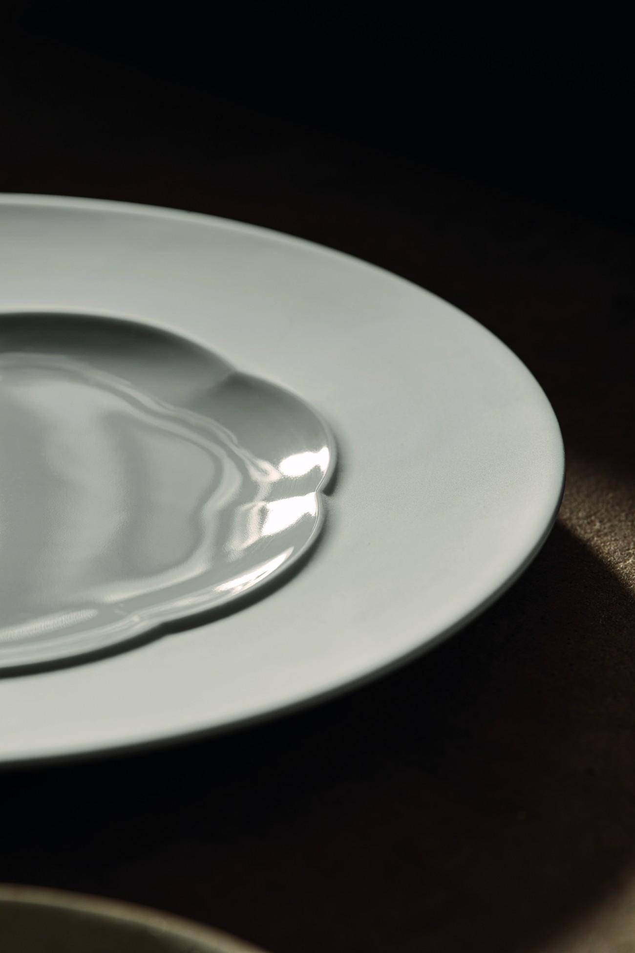 Přílohový talíř Sonetto Seta, mat/lesk, Ø 17 cm