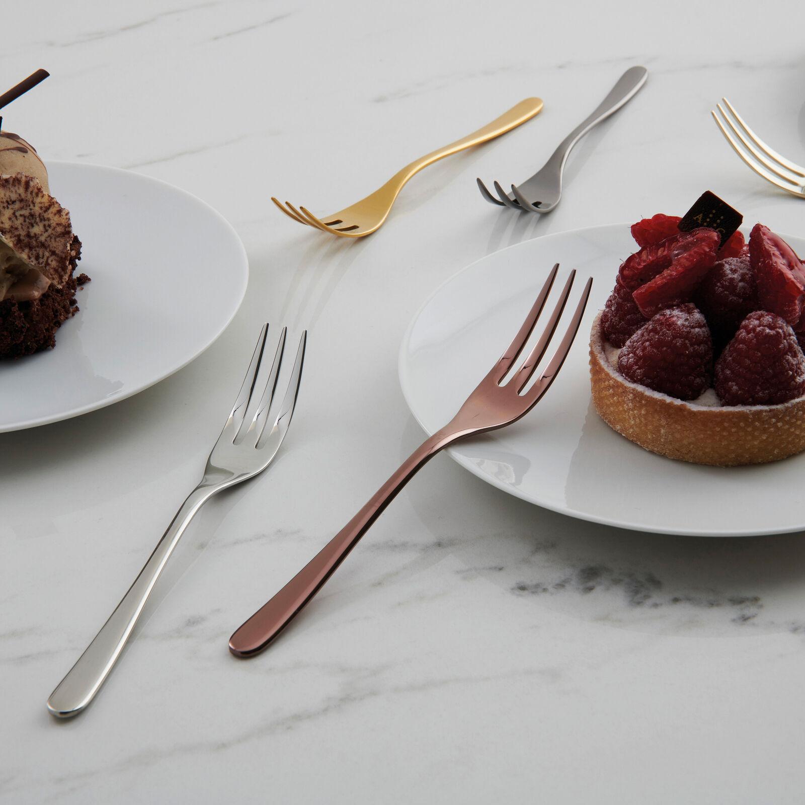 Sada 6 nerezových dezertních vidliček, Taste – multicolor