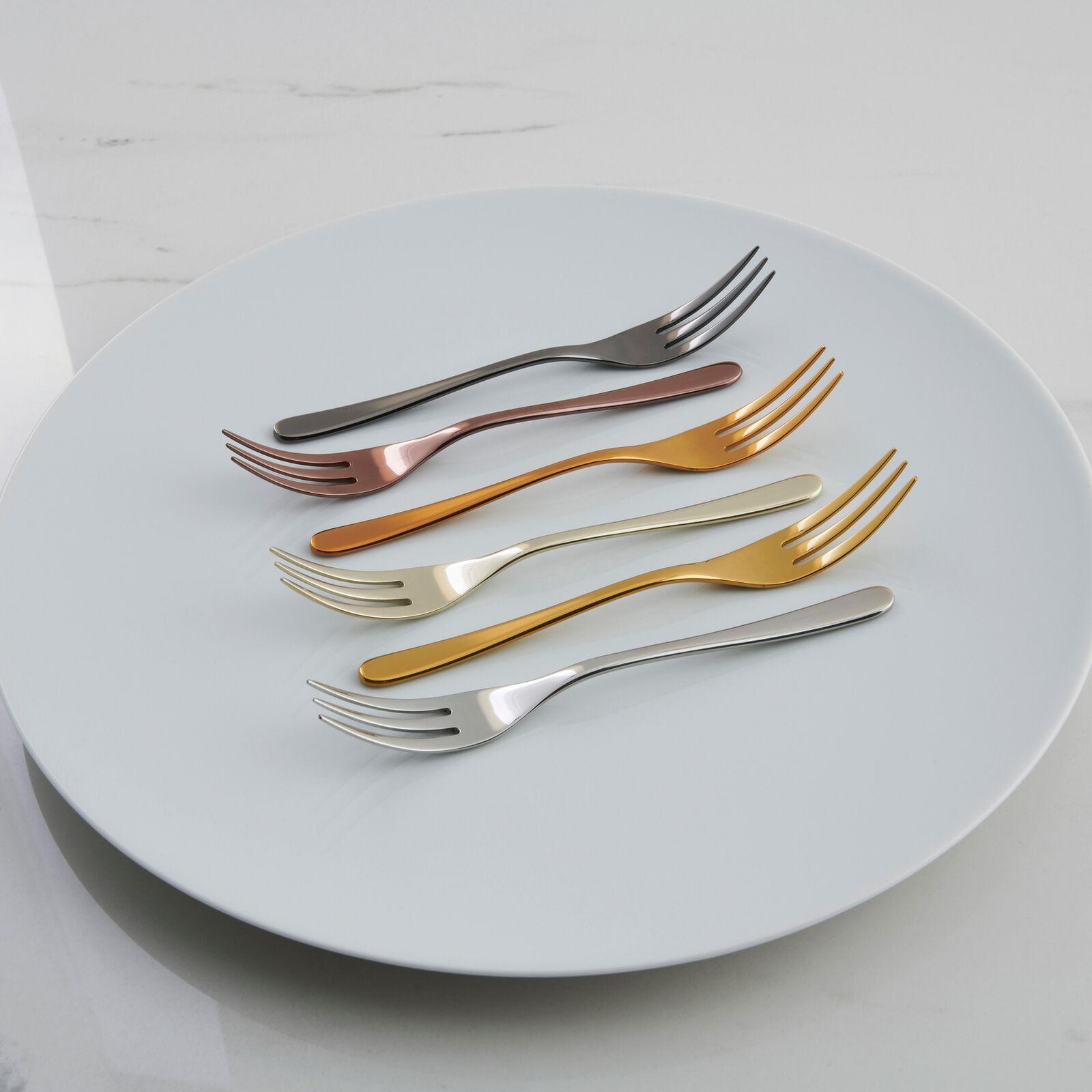 Sada 6 nerezových dezertních vidliček, Taste – multicolor