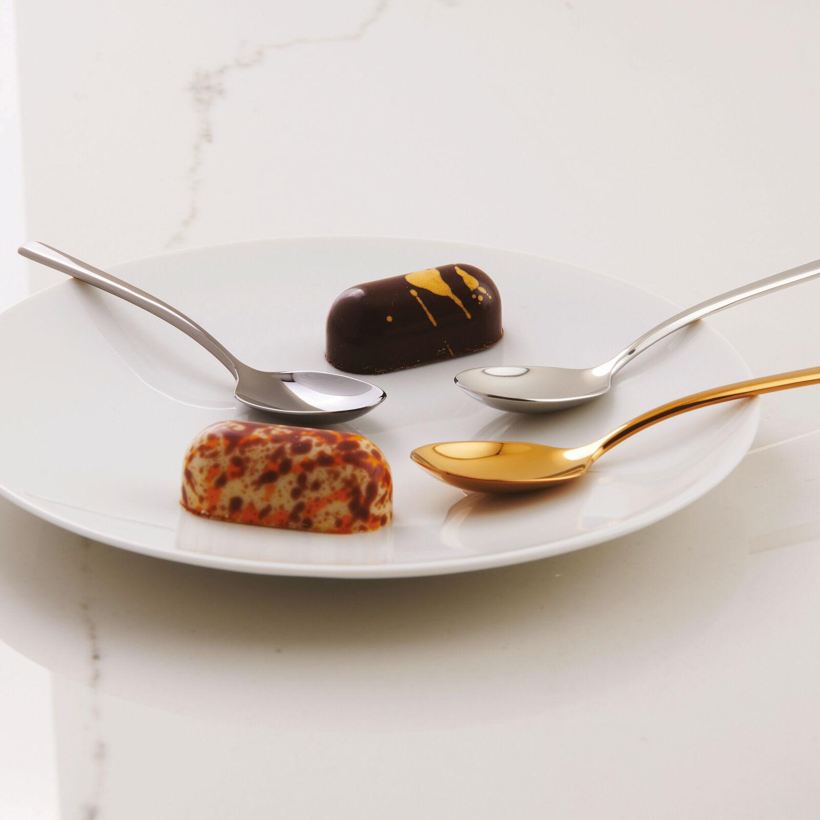 Sada 6 nerezových lžiček na espresso, Linear – multicolor