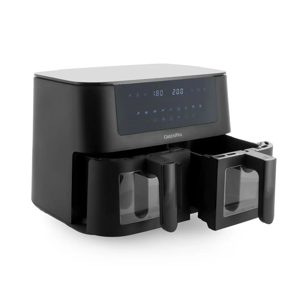 Horkovzdušná fritéza Bistro, 2 fritovací koše, 4 + 4 l, černá