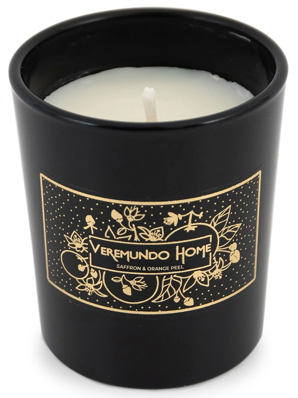Vonná svíčka Saffron Orange peel, 230 g, černá