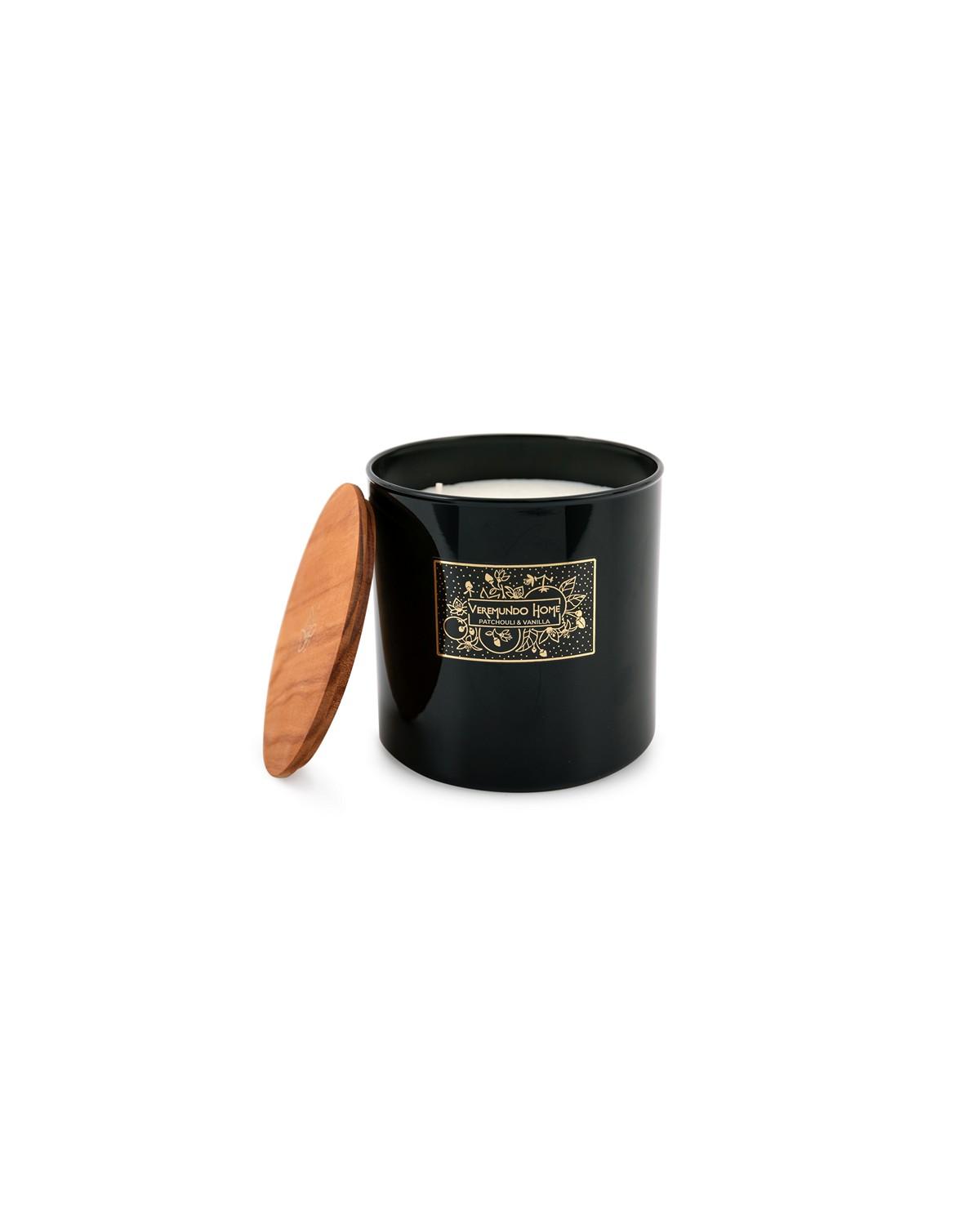 Vonná svíčka Paris Patchouli Vanilla, 680 g, černá