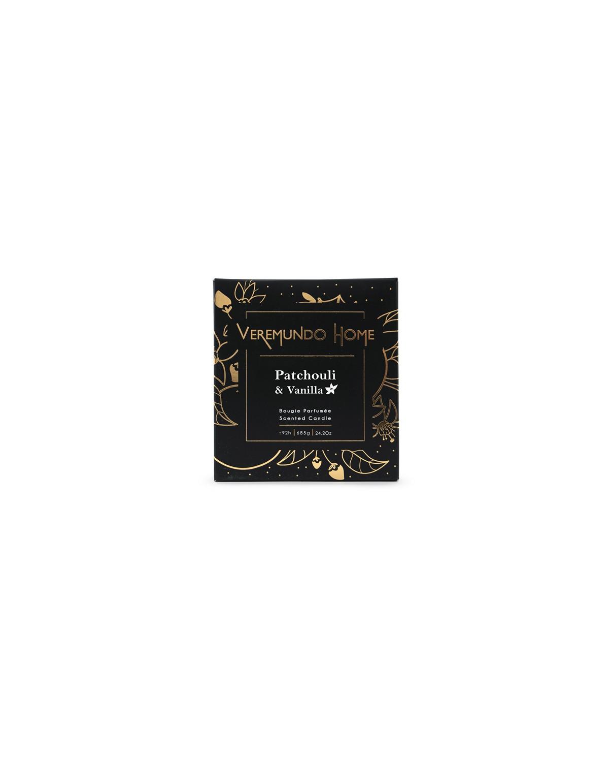Vonná svíčka Paris Patchouli Vanilla, 680 g, černá