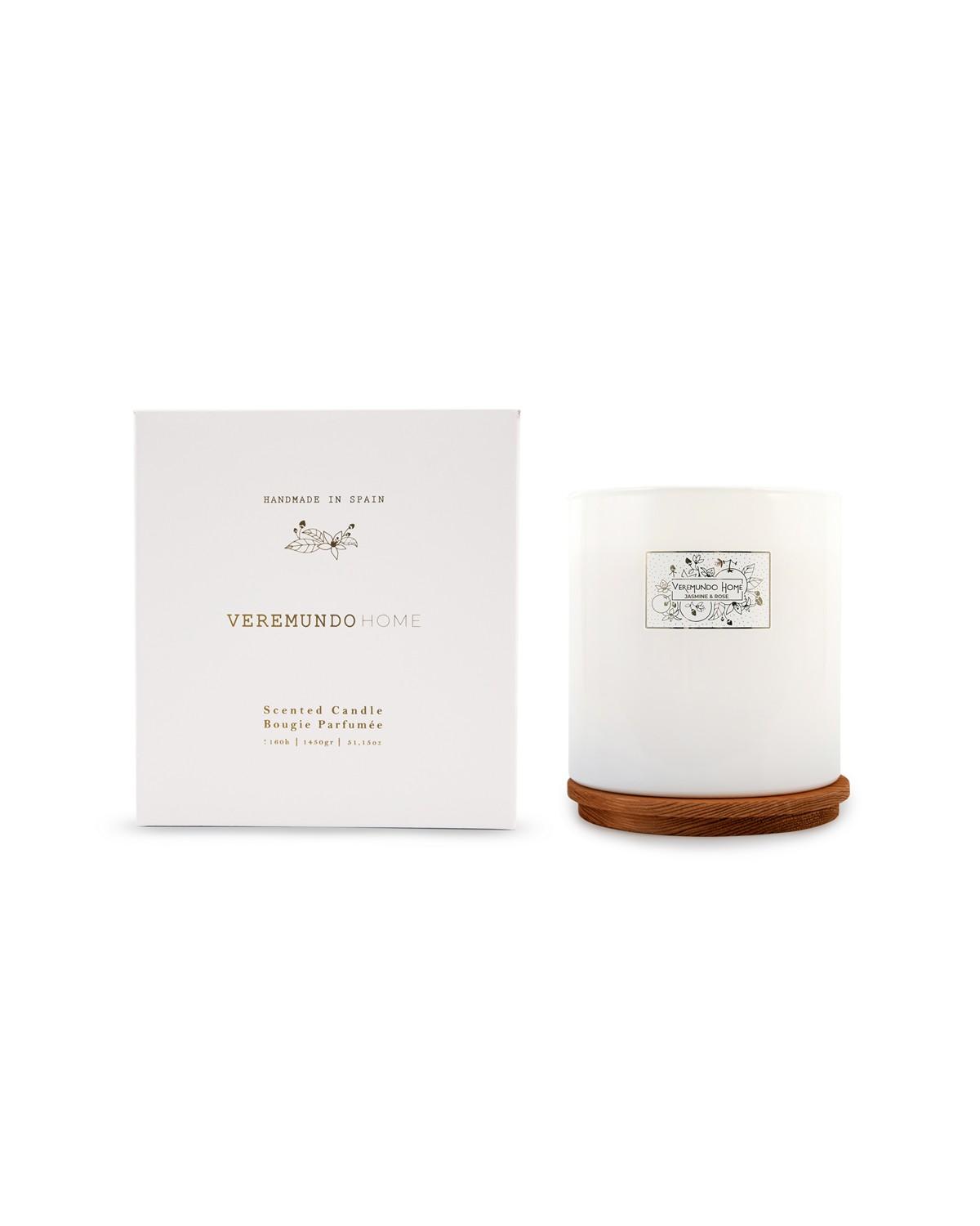 Vonná svíčka Paris Jasmine Rose, 1,5 kg, bílá