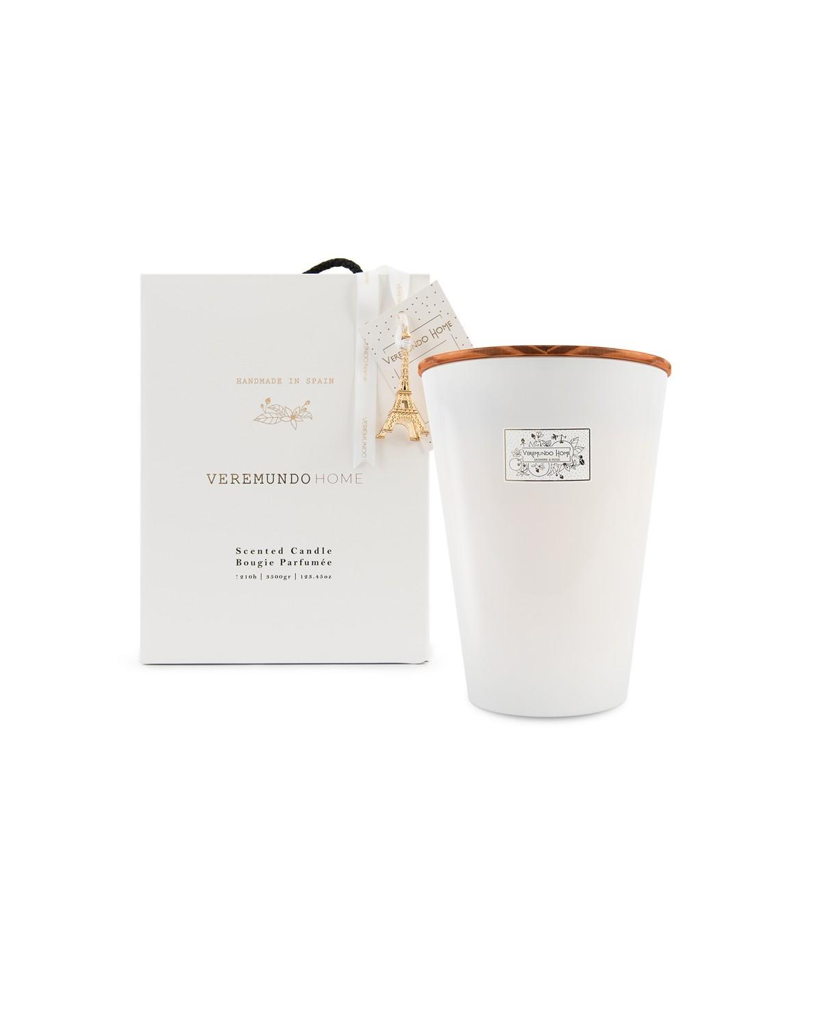 Vonná svíčka Paris Jasmine Rose, 3,45 kg, bílá