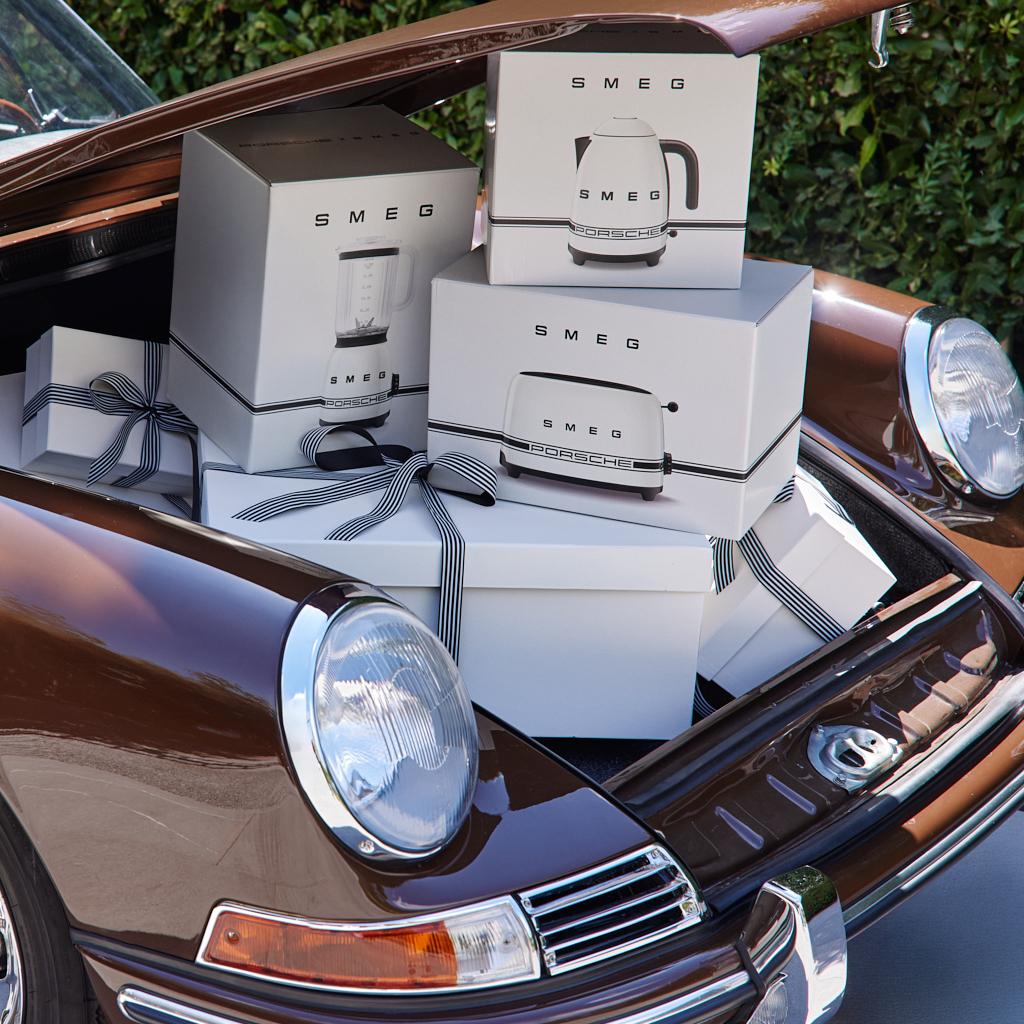 Toustovač Porsche x SMEG, 50's Retro Style, 2x2 950 W, bílá