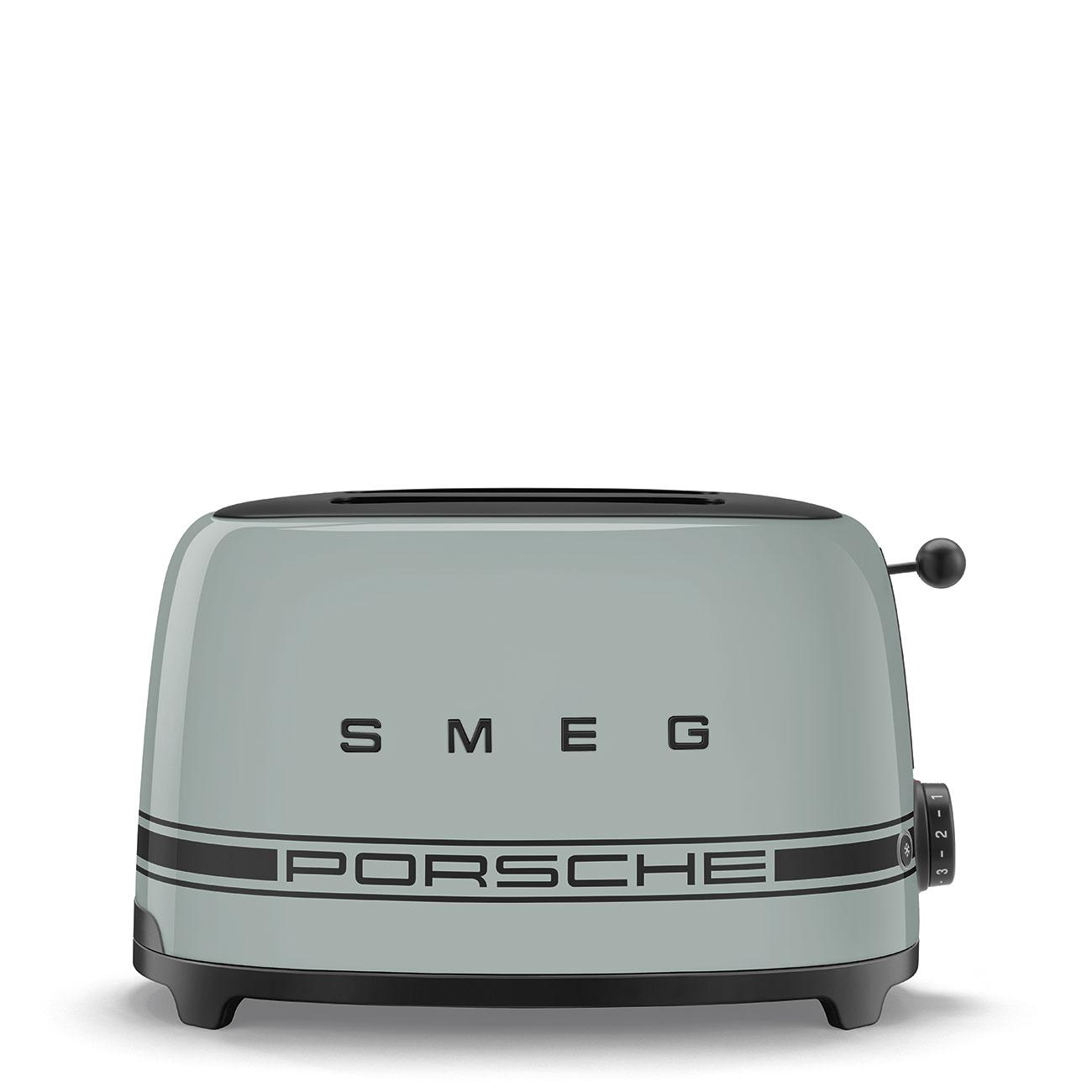 Toustovač Porsche x SMEG, 50's Retro Style, 2x2 950 W, šedozelená