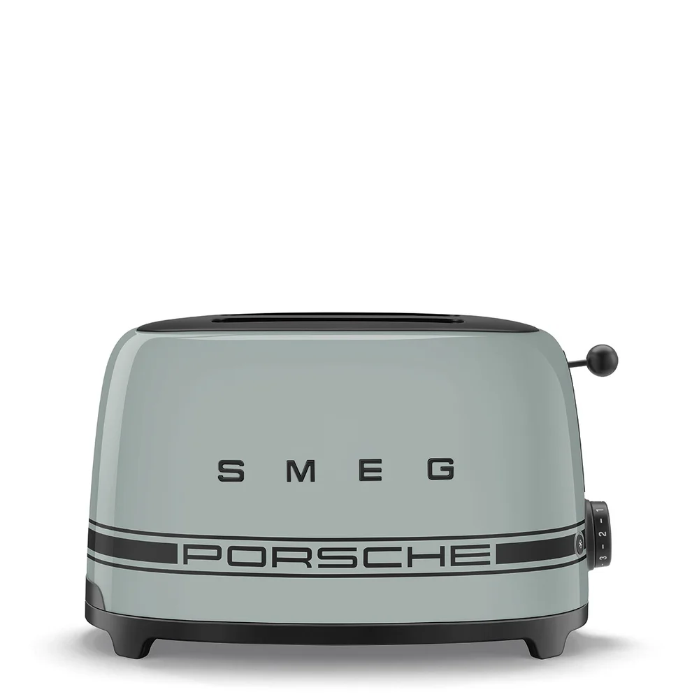 Toustovač Porsche x SMEG, 50's Retro Style, 2x2 950 W, šedozelená