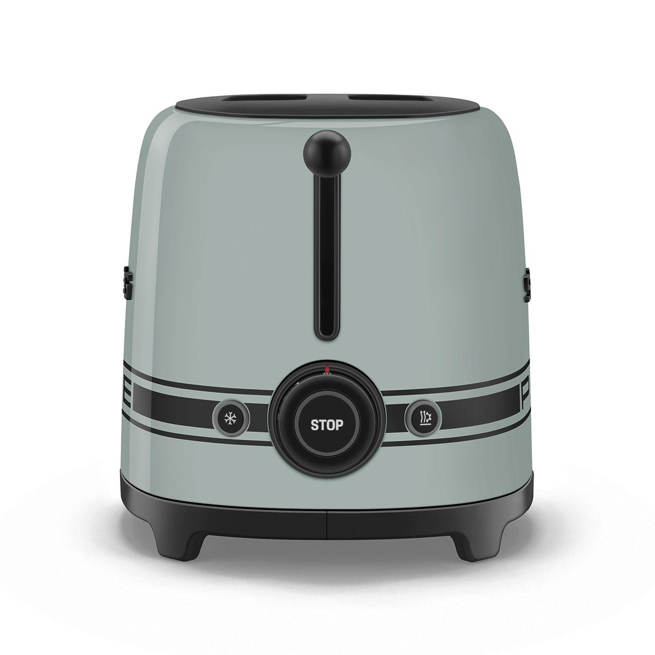 Toustovač Porsche x SMEG, 50's Retro Style, 2x2 950 W, šedozelená