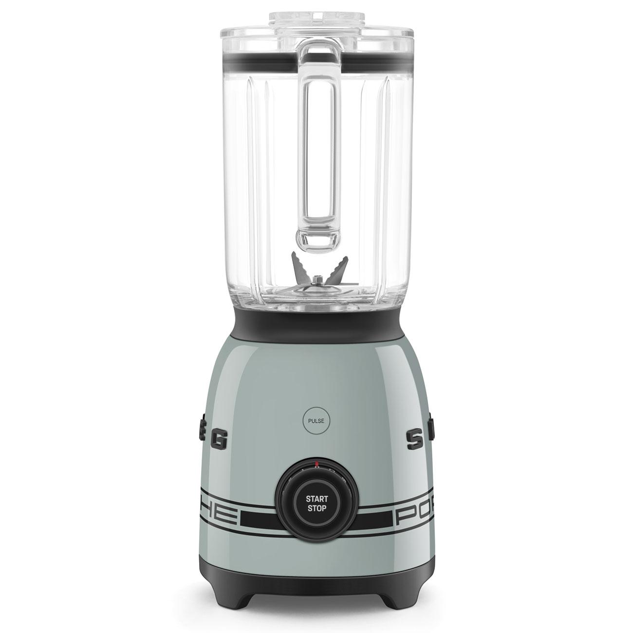 Stolní mixér Porsche x SMEG, 50's Retro Style, BLF03, 1,5l plastová nádoba, šedozelená