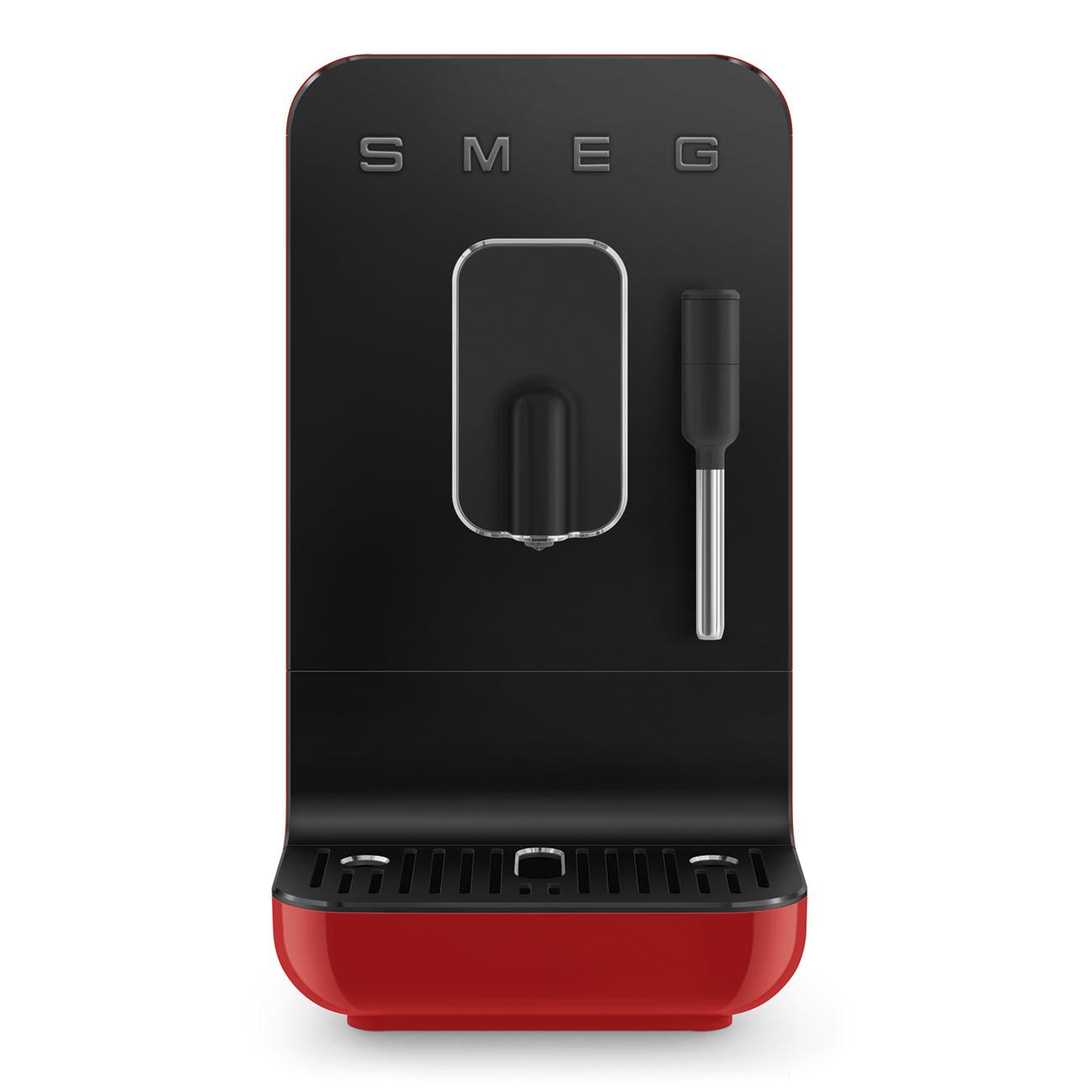 Automatický kávovar na cappuccino Porsche x SMEG 917 Salzburg, BCC12, 19 barů, červená