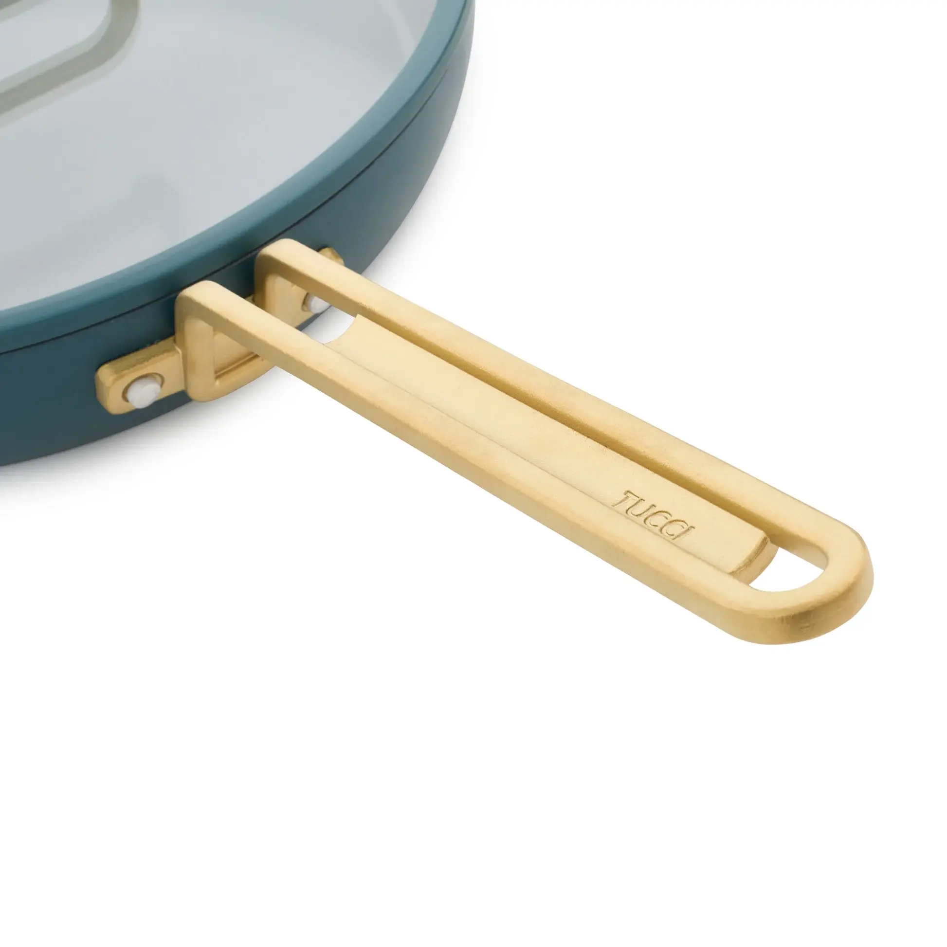 Nepřilnavá keramická pánev s poklicí, Stanley Tucci, Ø 30 cm, tmavě zelená