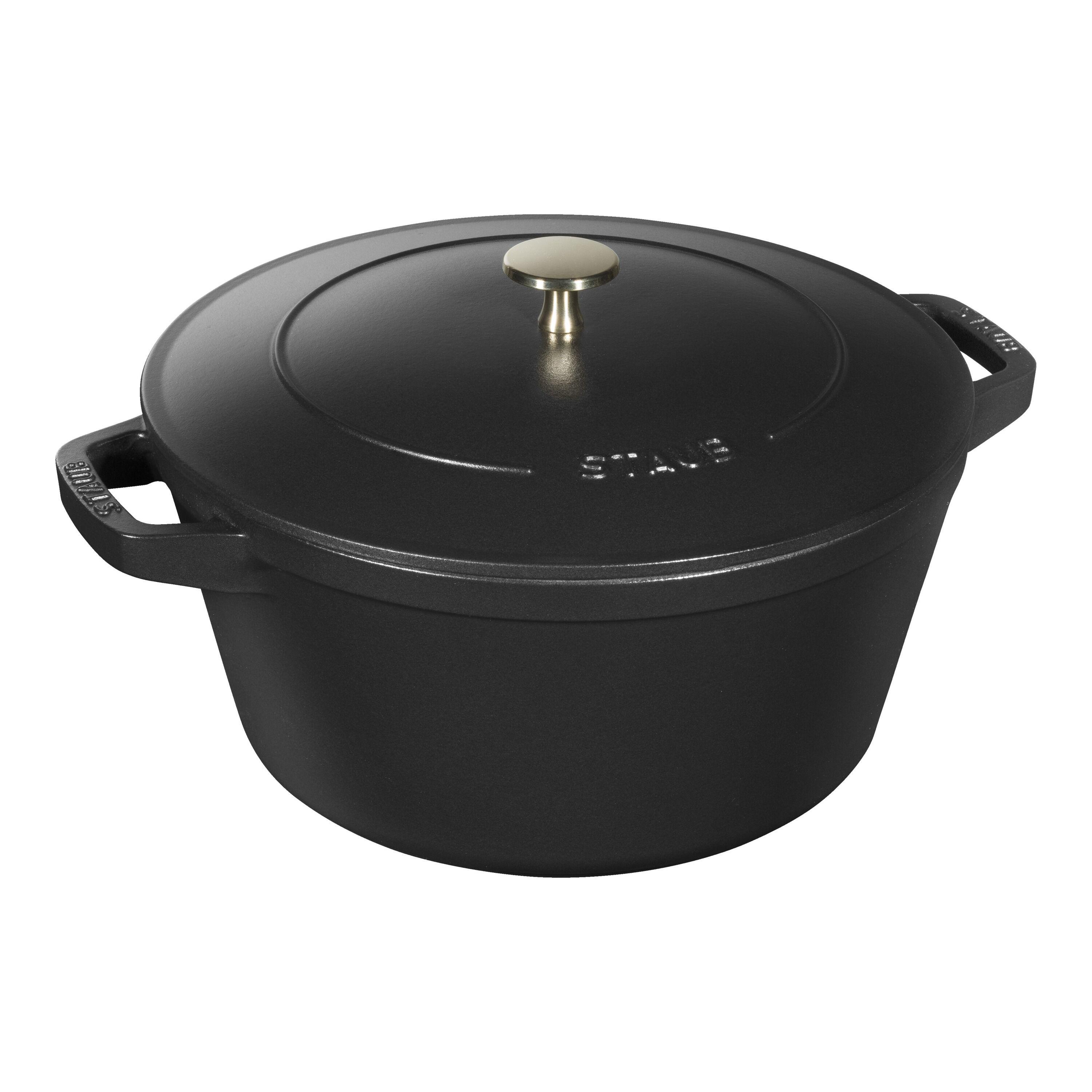 STAUB Cocotte set hrnců 3  ks + poklice, 24 cm, černá