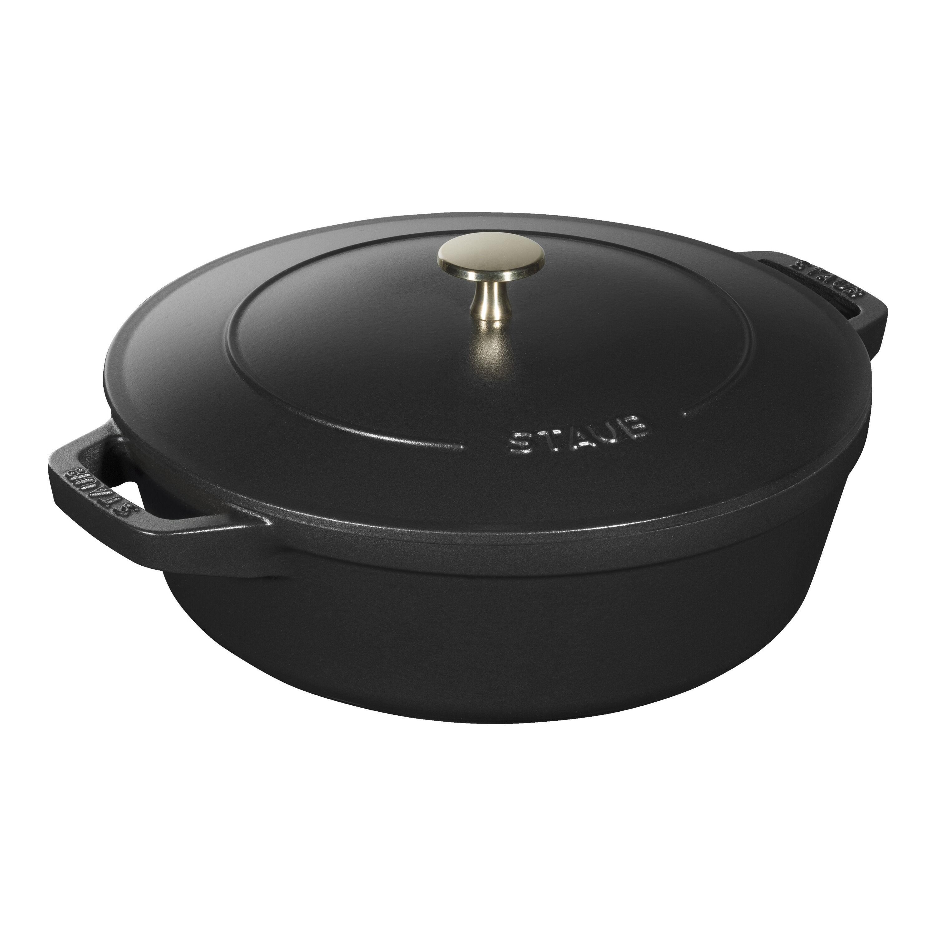 STAUB Cocotte set hrnců 3  ks + poklice, 24 cm, černá