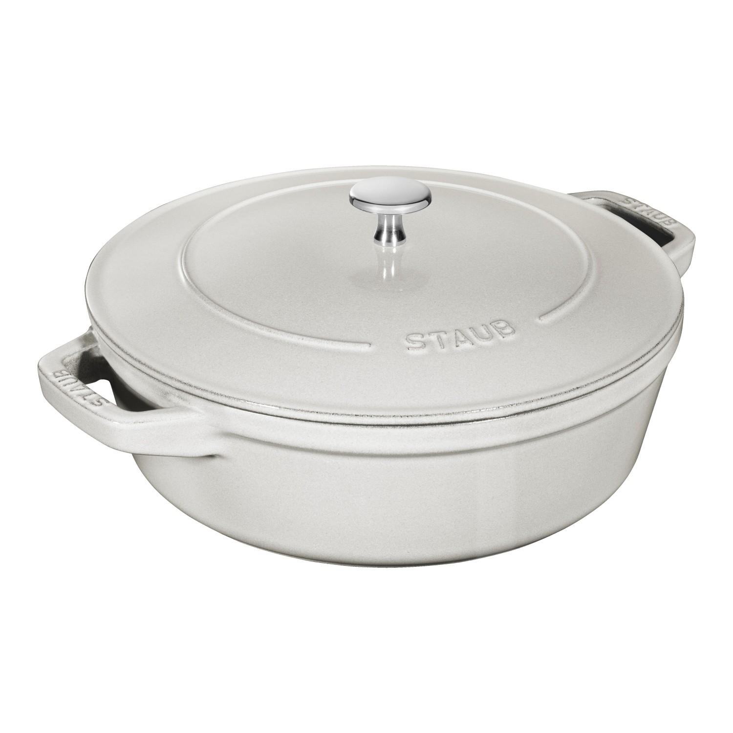 STAUB Cocotte set hrnců 3  ks + poklice, 24 cm, bílý lanýž 