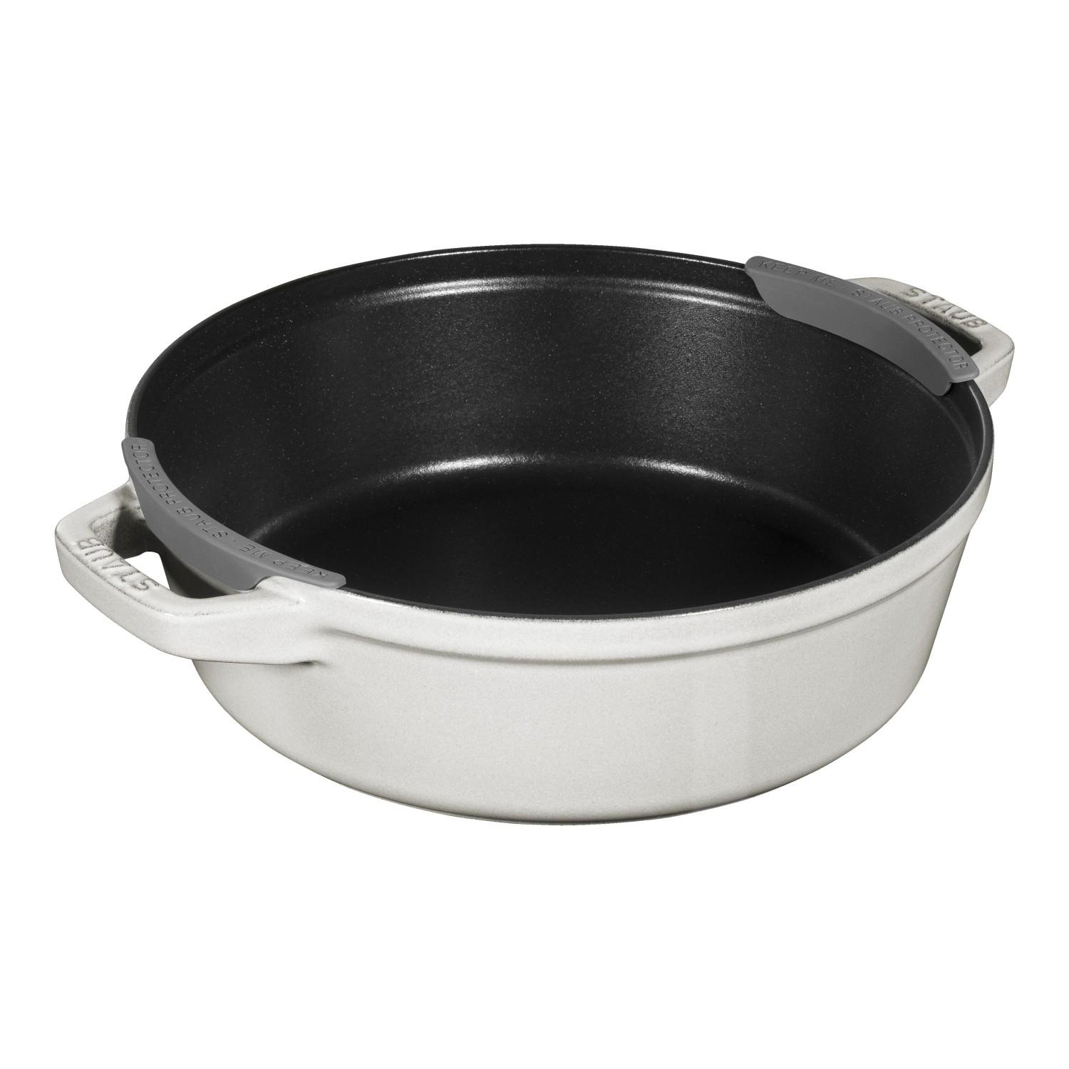 STAUB Cocotte set hrnců 3  ks + poklice, 24 cm, bílý lanýž 