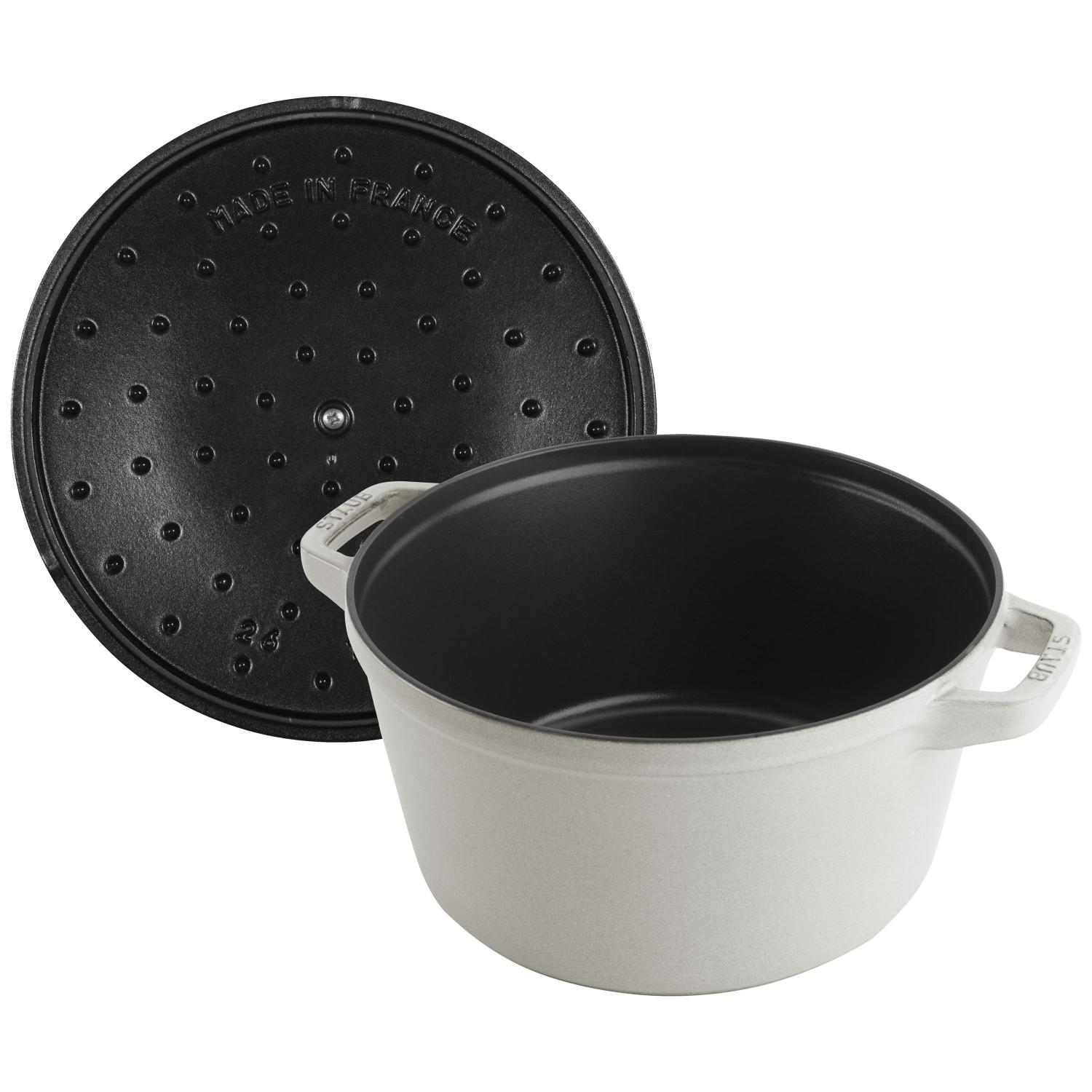 STAUB Cocotte set hrnců 3  ks + poklice, 24 cm, bílý lanýž 