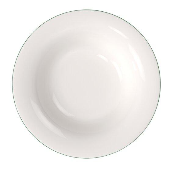 Sada porcelánových talířů Green Lines, 12 ks