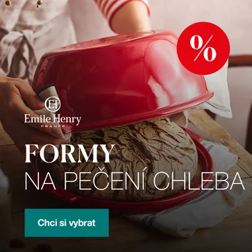 Kváskový chléb si zaslouží to nejlepší. Formy Emile Henry zajistí dokonalou kůrku a vláčnou střídku. Nyní výhodněji.