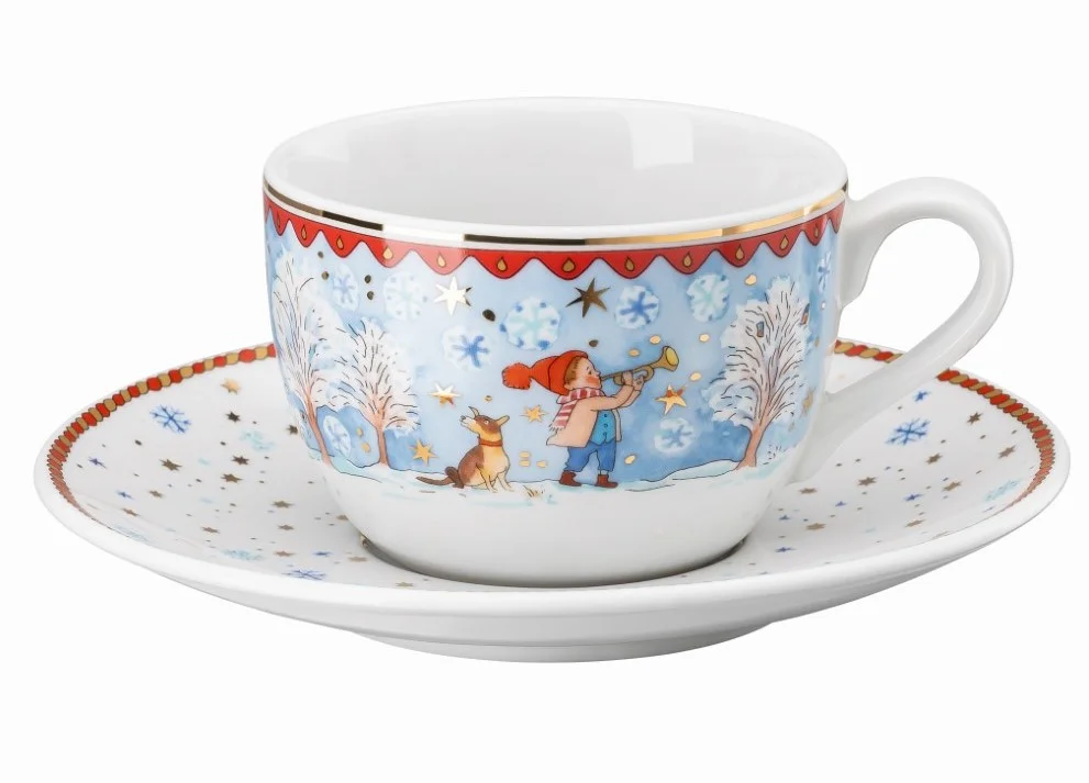 Šálek na cappuccino z vánoční kolekce Rosenthal 2022 Štědrý večer