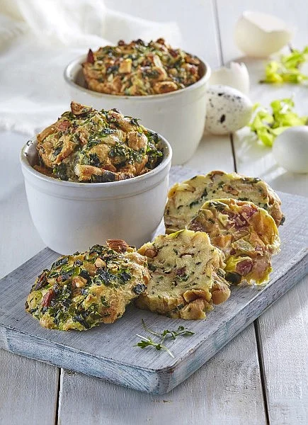 Nádivku můžete připravit v i jako jednotlivé porce v malých  zapékacích miskách, tzv ramequines.