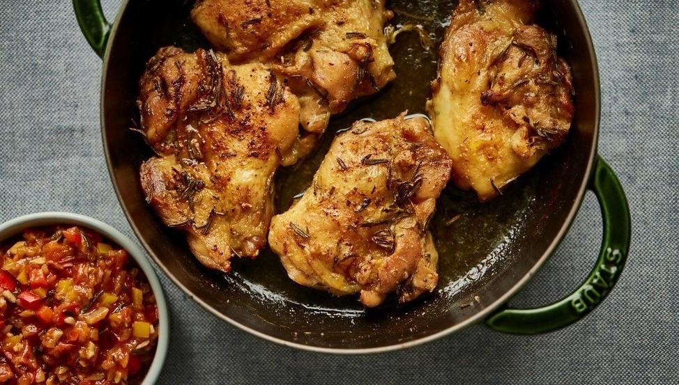 Recept na pečená kuřecí stehna podle Zdeňka Pohlreicha