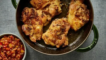 Recept na pečená kuřecí stehna podle Zdeňka Pohlreicha