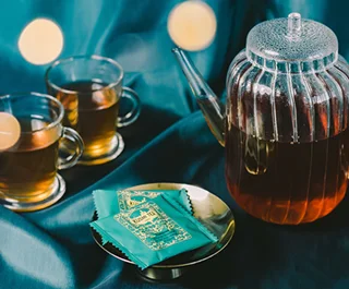 Kusmi Tea, Blue Detox Bio, porcovaný bylinný čaj, 20 sáčků