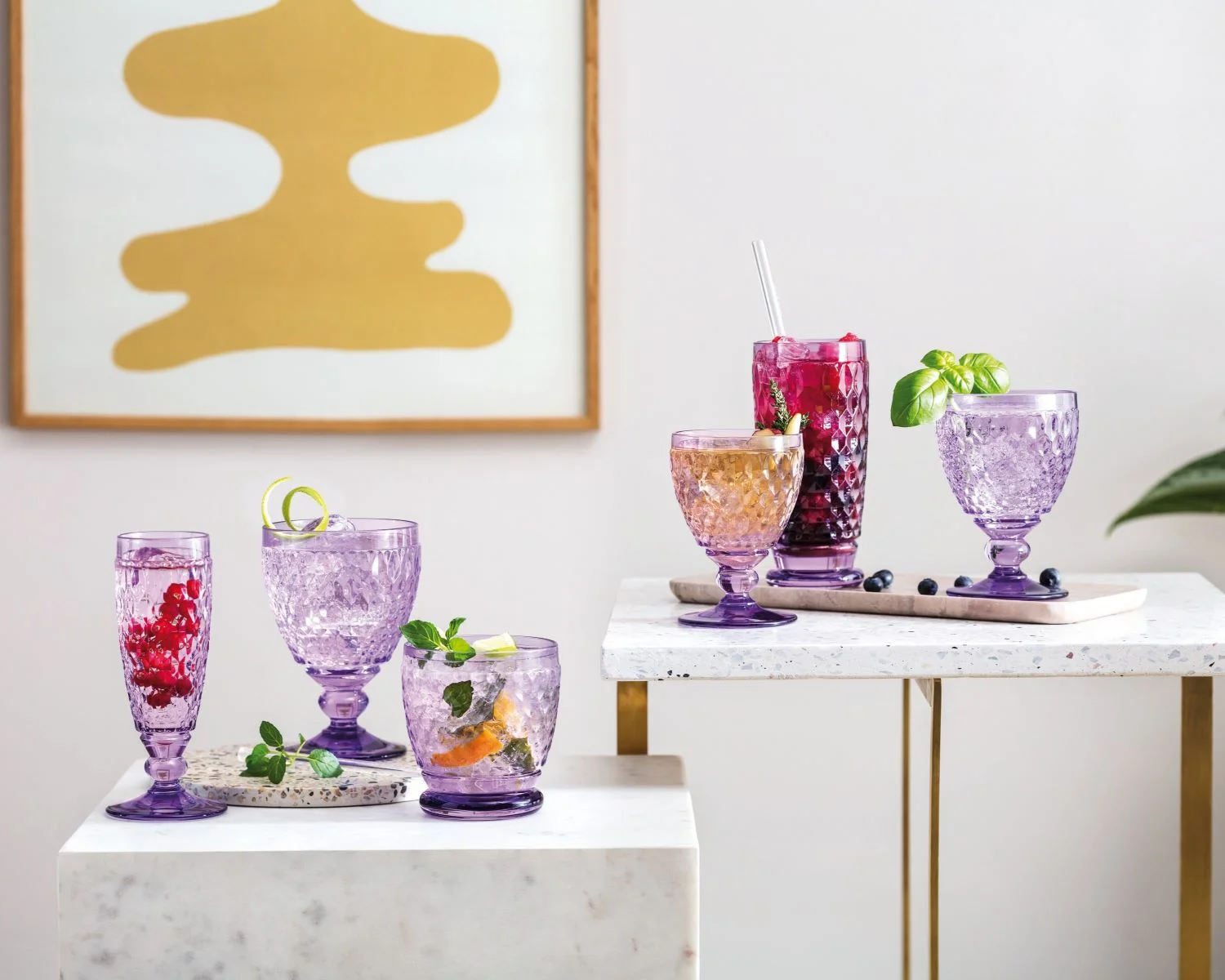 Sklenice Boston Villeroy & Boch levandulová barva