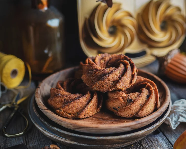 Bezlepkové mini bábovky s jablky 