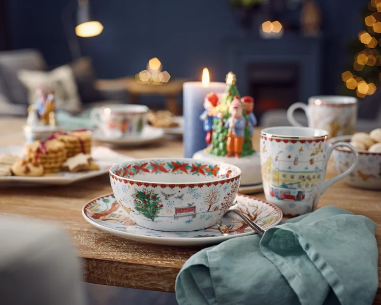 vánoční porcelán